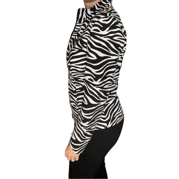 2000s vintage fitted 🦓 zebra jacket - Picture 6 of 12